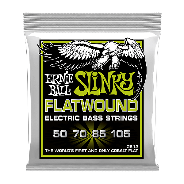 Encordoamento Ernie Ball 050 Slinky Flatwound Para Baixo 4 C