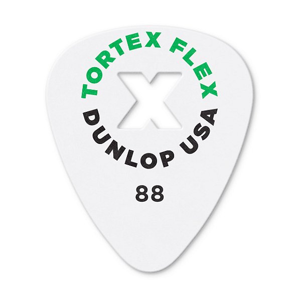 Palheta Para Guitarra Dunlop Tortex Flex X .88mm Verde