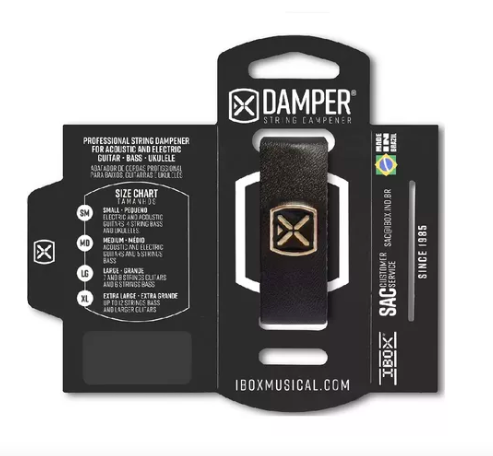 Abafador de Corda Damper Ibox COURO PRETO SM