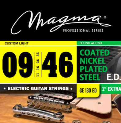 Encordoamento Para Guitarra Magma Light Ed Revestida .009