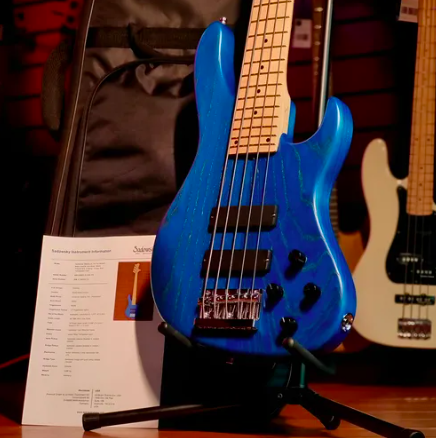 Baixo 5c Sadowsky Metroline Ocean Blue Transparent Satin (Usado)