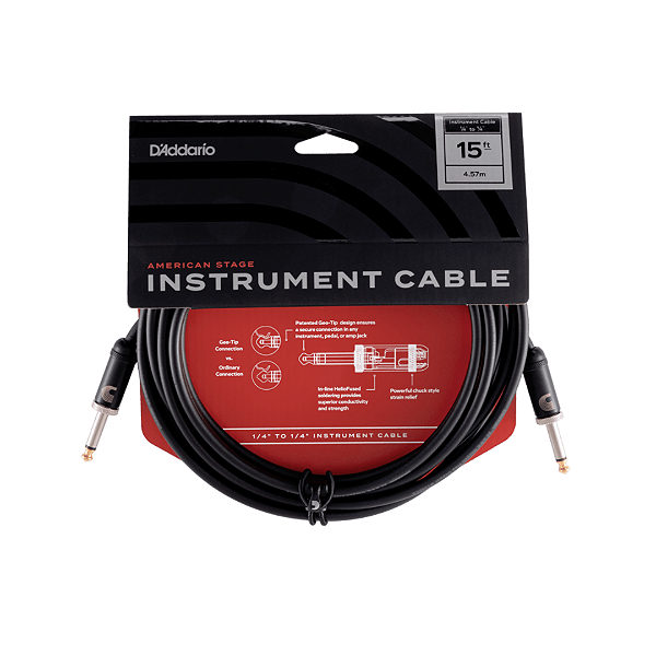 Cabo para Instrumento Daddario American Stage P10 Reto 4.57m