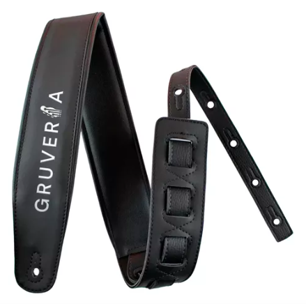 Correia Para Guitarra E Baixo Basso Classic Gruveria Preta