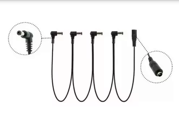 Cabo Extensor MXT P/ Fontes de Pedais C/ 4 Saídas