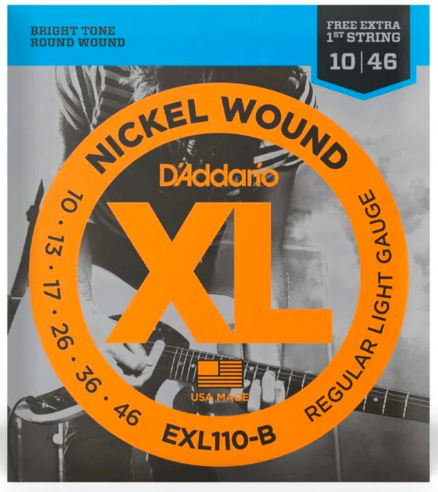 Encordoamento Daddario Guitarra 010 46 exl110b