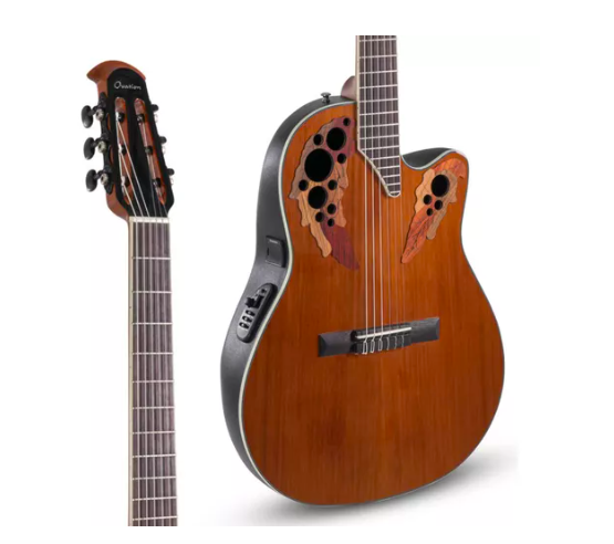 Violão Clássico Nylon Ovation Celebrity Elite Ms Natural