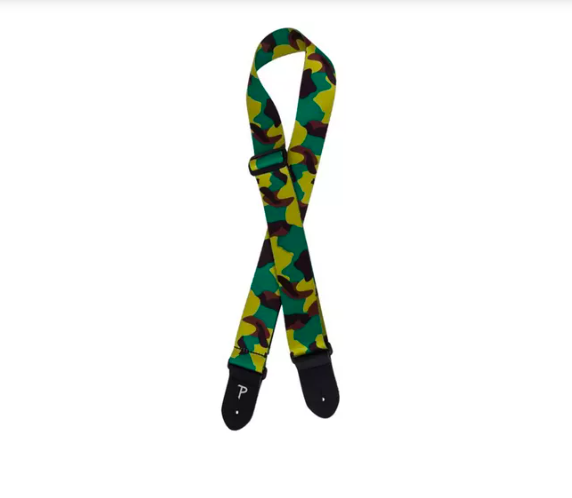 Correia Para Guitarra E Baixo Perris Poliéster Camuflada