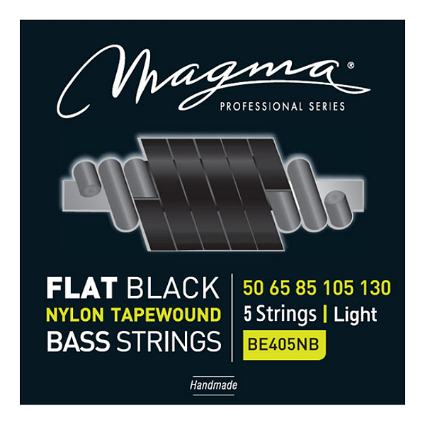 Encordoamento Baixo 5 Cordas Magma Flat Black Nylon .050