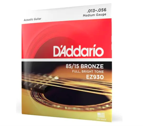 Encordoamento Para Violão Aço Daddario Bronze Medium .013