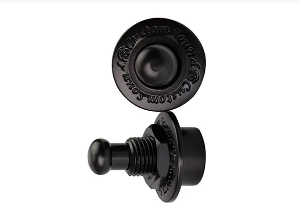 Strap Lock Trava Correia Guitarra Baixo Custom Sound Preto