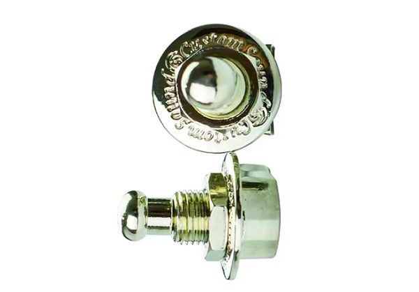 Strap Lock Trava Correia Guitarra Baixo Custom Sound Cromado