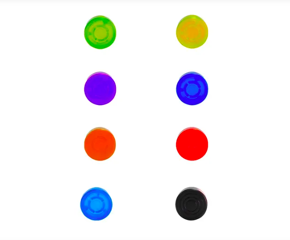 Kit 8 Toppers Para Pedal Footswitch Custom Sound Colorido