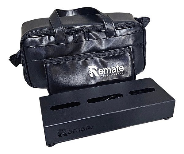 Pedalboard Remafe 15x35 Com Elétrica + Softbag Premium Preto