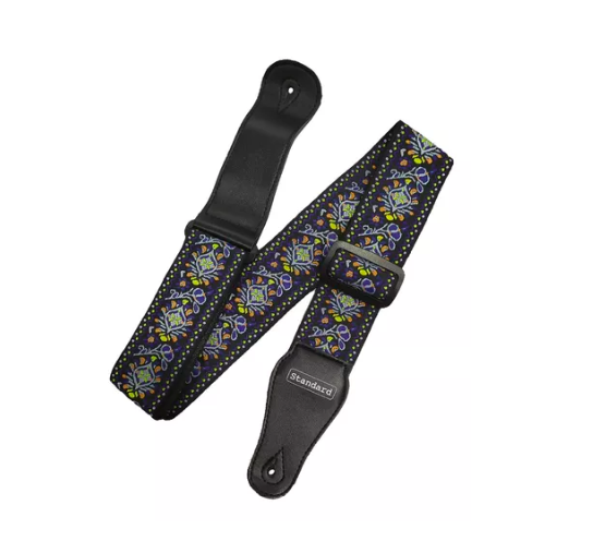 Correia Para Guitarra, Baixo E Violão Estampada Jacquard