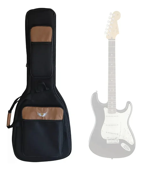 Bag Capa Acolchoada Para Guitarra Titanium Luxo Preta