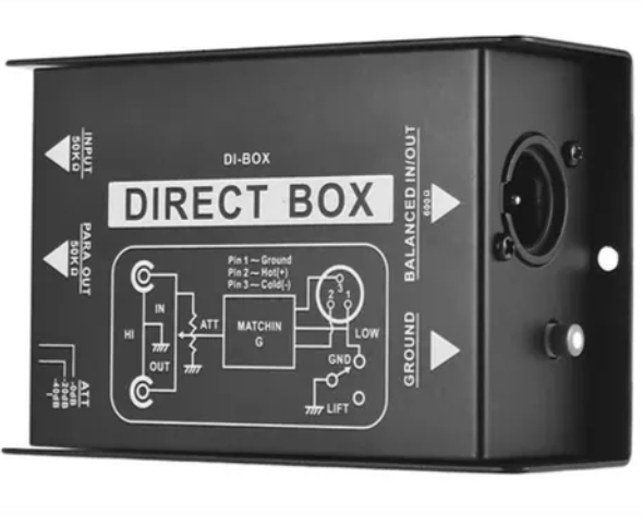 Direct Box Para Instrumento Passivo Mono Custom Sound