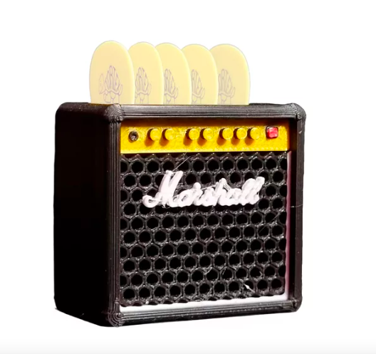 Porta 5 Palheta Mini Amplificador Marshall 3d