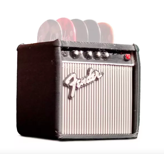 Porta 5 Palheta Mini Amplificador Fender 3d