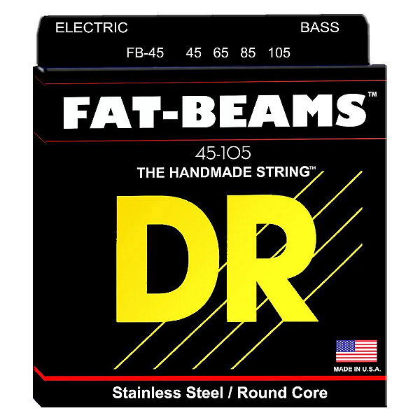Encordoamento para Baixo 4 Cordas Dr Strings Fat Beams .045