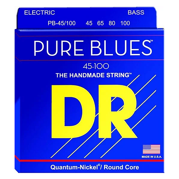 Encordoamento Para Baixo 4 Cordas Dr Strings Pure Blues .045