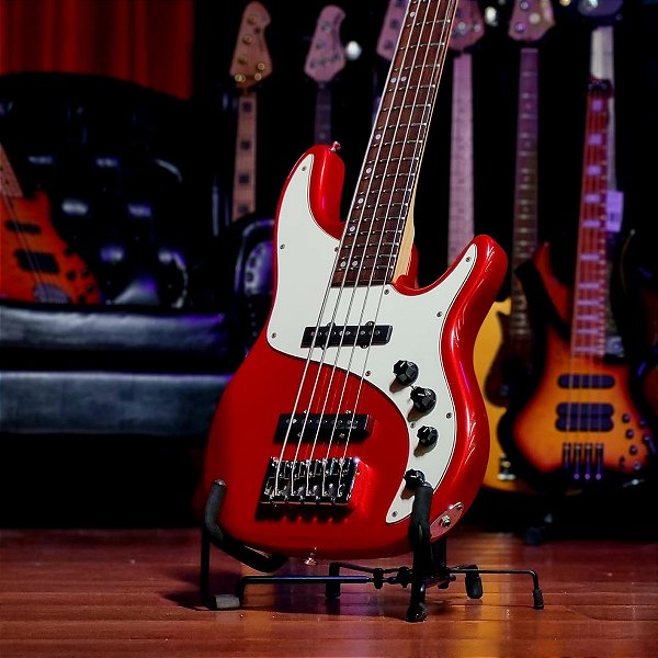 Baixo 5 Corda Tagima Handmade Brasil B2 Red