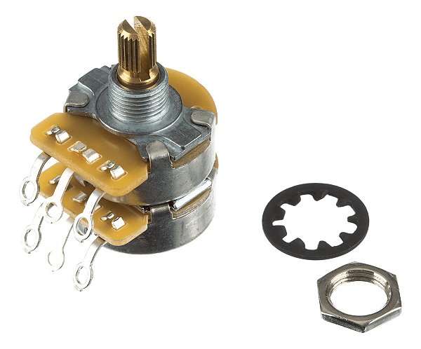 Potenciômetro Concêntrico Fender Dual 500k/250k Split Shaft