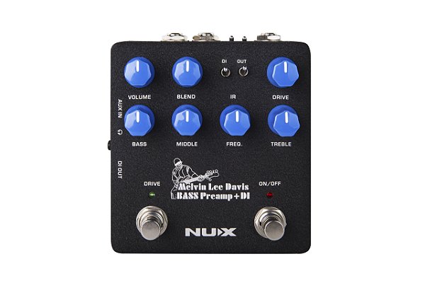 Pedal Para Baixo Nux Melvin Lee Davis MLD Bass Preamp + Di