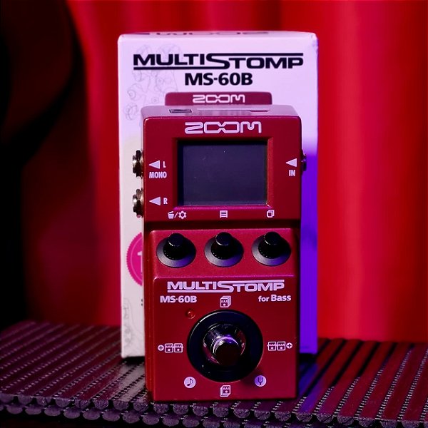 Pedal Multi Efeitos para Baixo Zoom Multistomp MS-60B