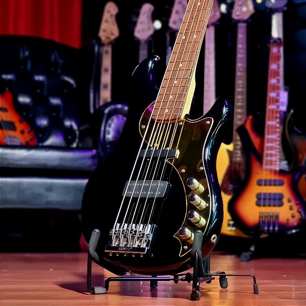 Baixo 5 Corda Squier By Fender Dimension Bass Black