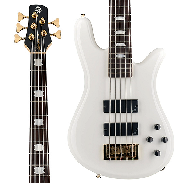 Baixo 5 Cordas Ativo Spector NS Icon Bolt-On 5 White Gloss