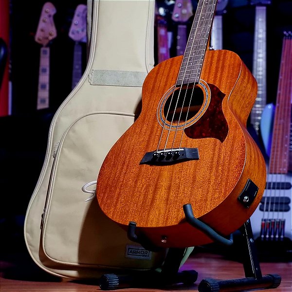 Baixolão 4 Cordas Elétrico Seizi Mini Kyoto Bass Mahogany