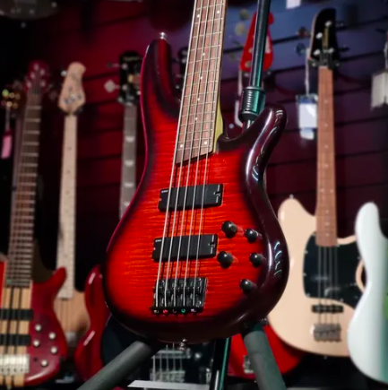 Baixo 5 Cordas Ativo Ibanez Sr255fm Charcoal Brown Burst