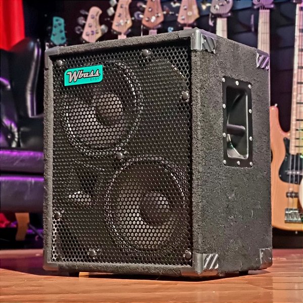 Caixa Gabinete Para Baixo 500w Wbass Easy 2x10