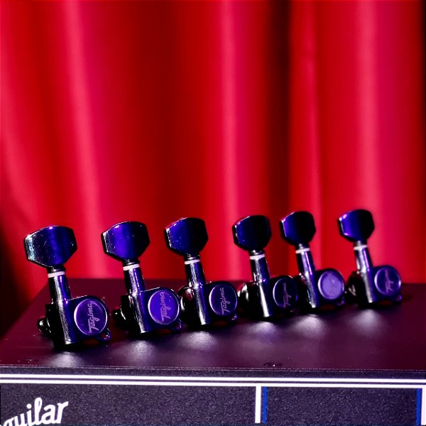 Tarraxa para Guitarra Tagima 6 em Linha Cromada