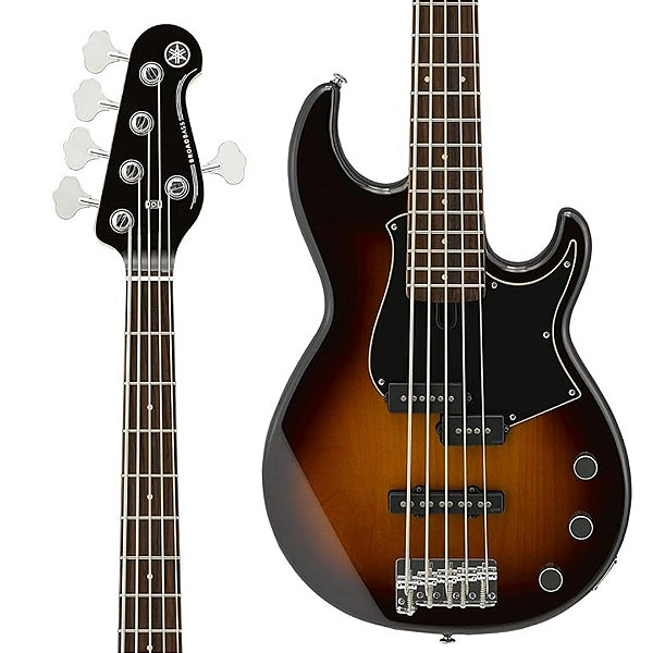 Baixo 5 Cordas Yamaha BB435 PJ Tobacco Brown Sunburst