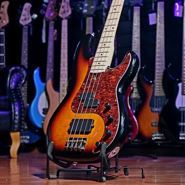 Baixo 4 Cordas Condor Music Man Custom EMG Sunburst