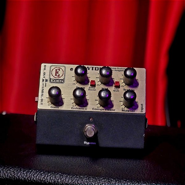 Pedal Preamp Para Baixo Eden Wtdi Direct Box