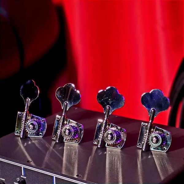 Tarraxa para Baixo Jazz Bass 4 em Linha Cromada