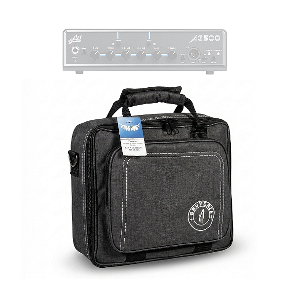 Bag Capa Acolchoada Para Cabeçote Gruveria Elegance Cinza