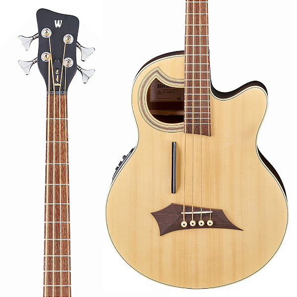 Baixolão Elétrico 4 Cordas Warwick RockBass Alien Standard Natural Transparent Satin