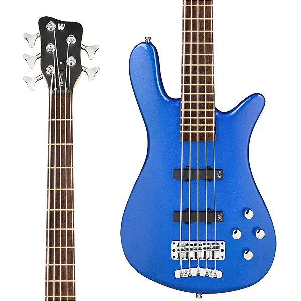 Baixo 5 Cordas Warwick Rockbass Streamer LX Blue Metallic High Polish