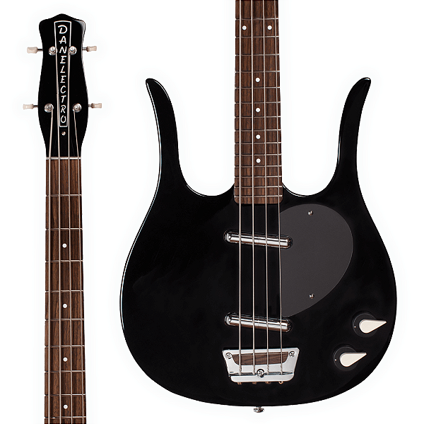 Baixo 4 Cordas Danelectro 1958 Longhorn Bass Black