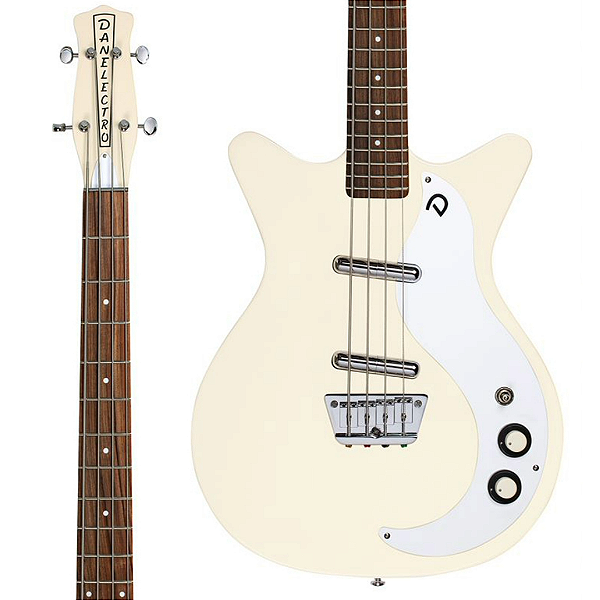 Baixo 4 Cordas Danelectro '59DC Short Scale Vintage Cream