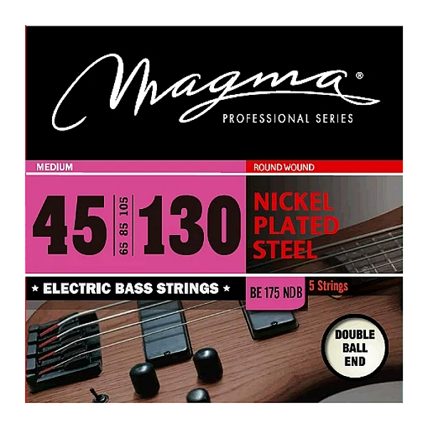 Encordoamento Para Baixo 5 Cordas Magma Double Ball .045