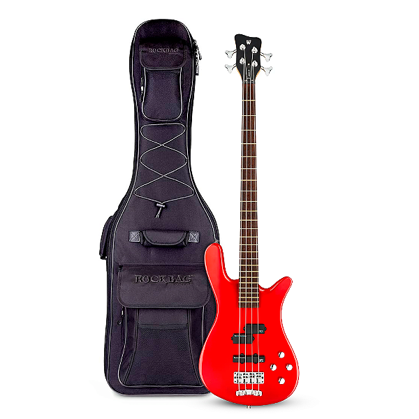 Baixo 4 Cordas Warwick Rockbass Streamer LX Red Metallic High Polish