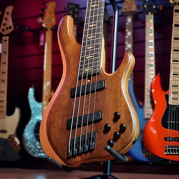 Baixo 5 Cordas Multiscale Tagima Rupture Natural Imbuia