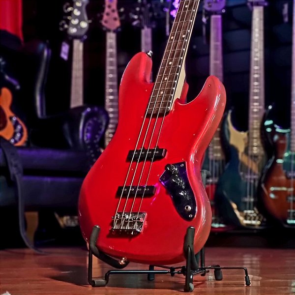 Baixo 4 Cordas Sx Standard Jazz Bass Red