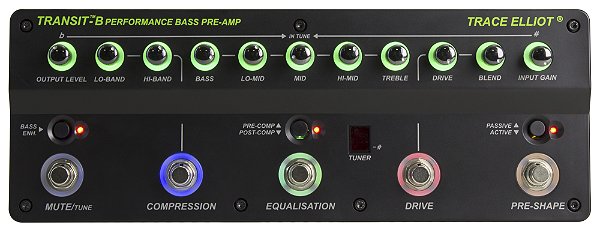 Pedaleira Multi Efeitos para Baixo Trace Elliot Transit B