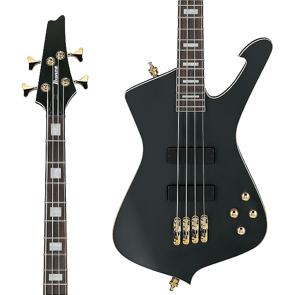 Baixo 4 Cordas Ativo Ibanez Iceman Bass Standard ICB620 Black Flat