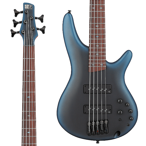 Baixo 5 Cordas Ativo Ibanez SR Standard SR505N Midnight Arctic Ocean Matte